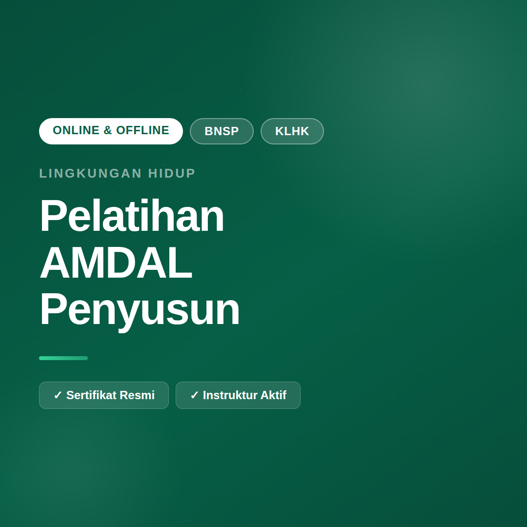Pelatihan AMDAL Penyusun