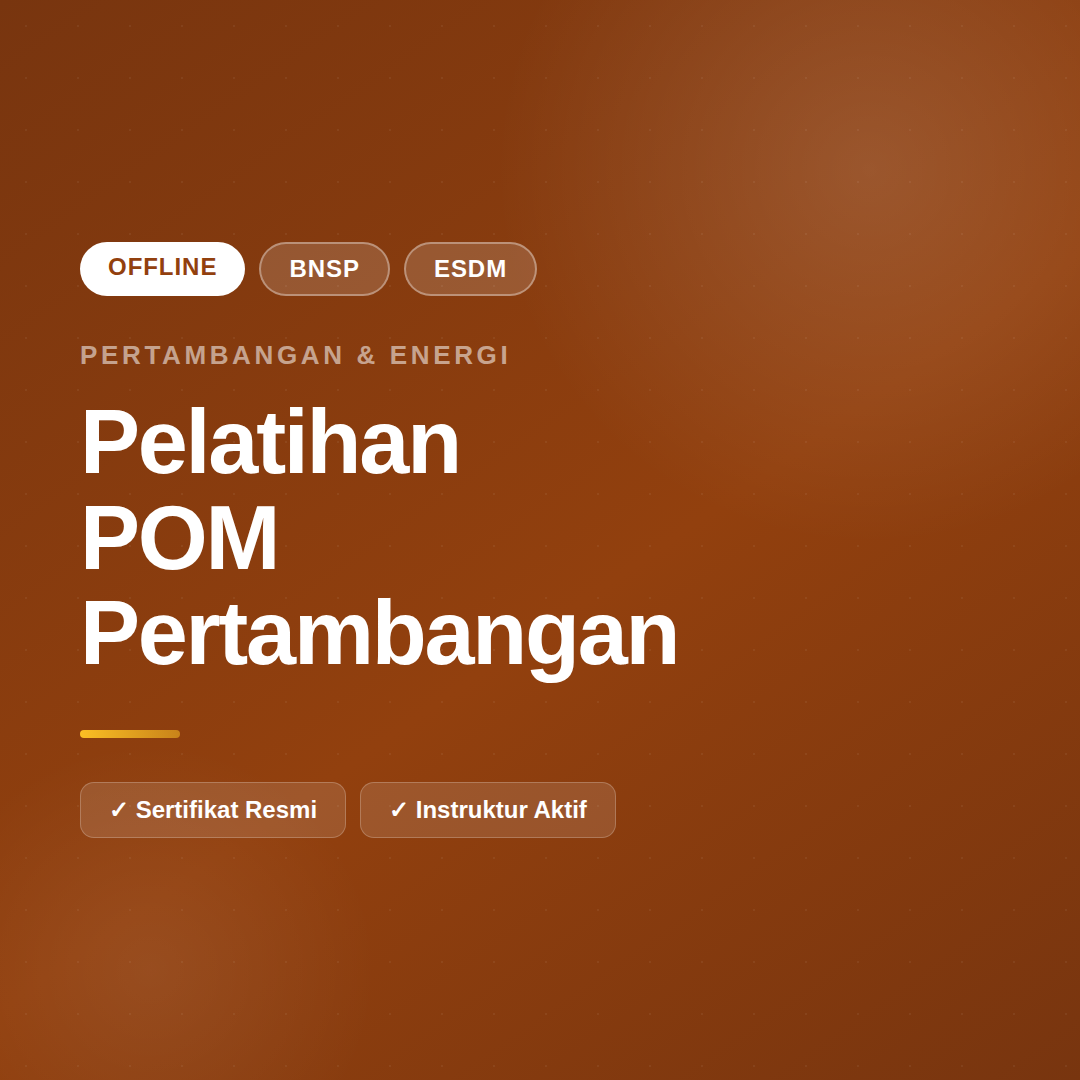 Pelatihan POM Pengawas Operasional Madya