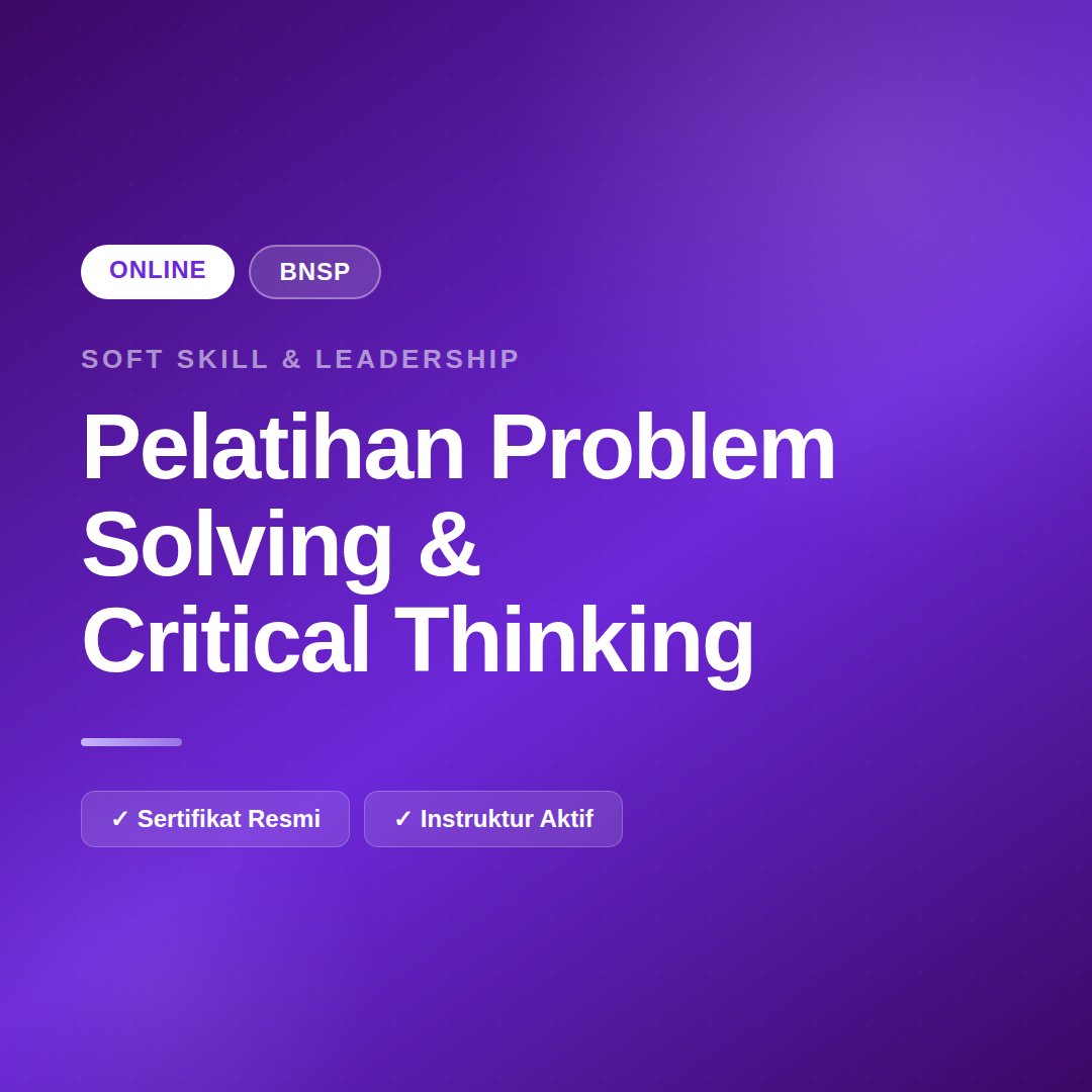 Problem Solving & Critical Thinking