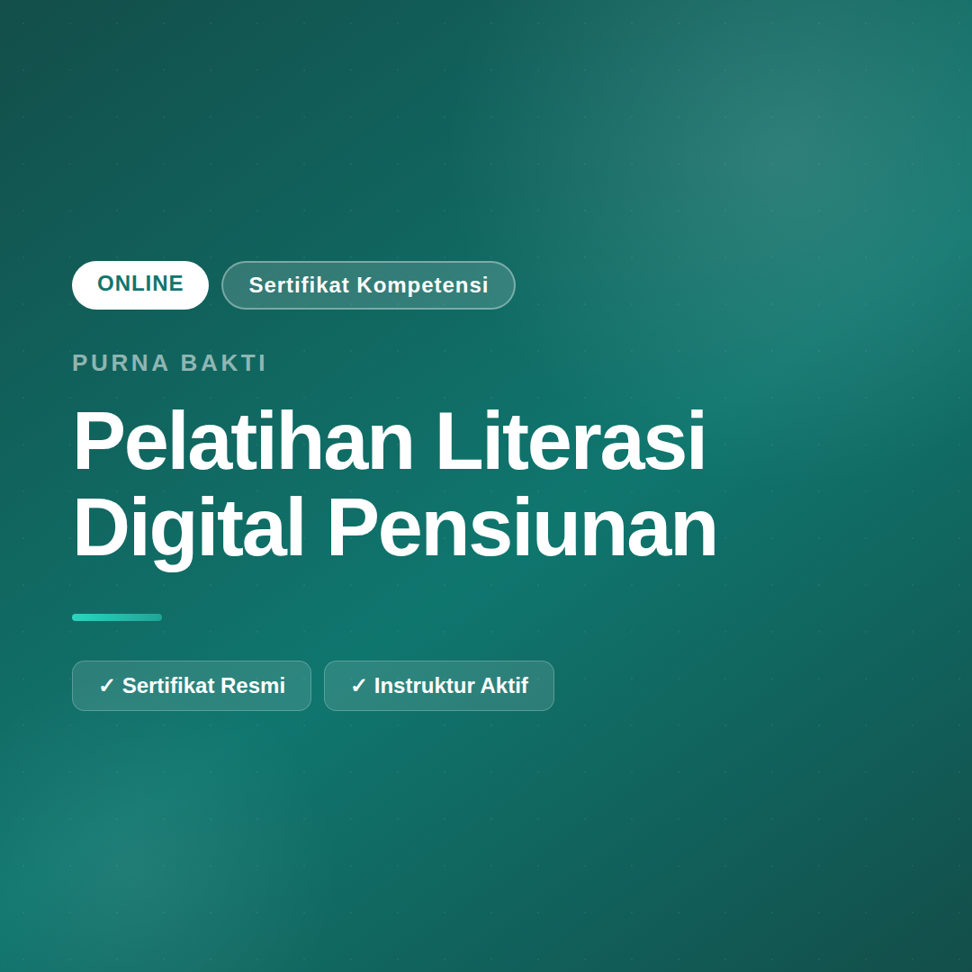 Pelatihan Produktivitas Digital untuk Pensiunan