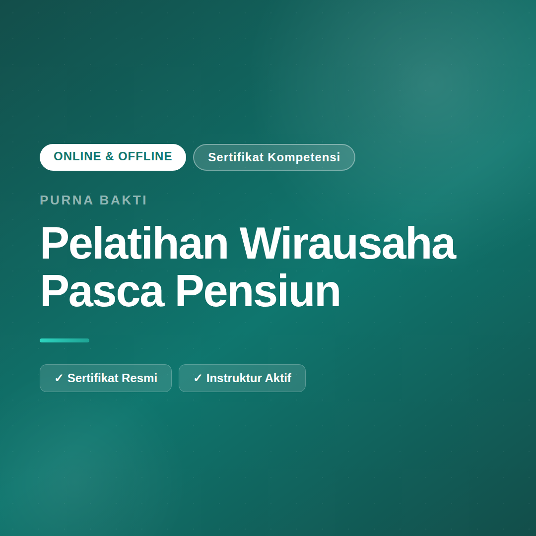 Memulai Usaha Setelah Pensiun